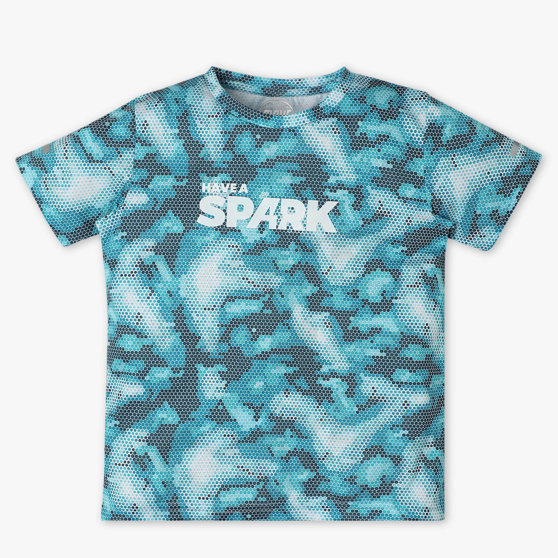 Boys Regular Fit Crew Neck Printed T-Shirt