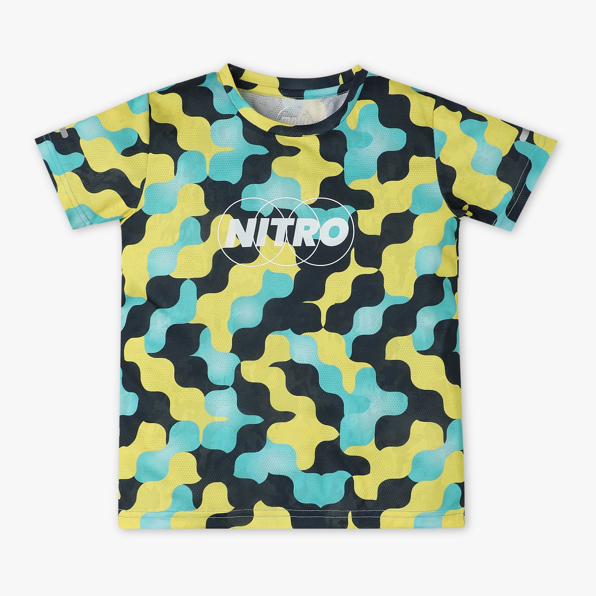 Boys Regular Fit Crew Neck Printed T-Shirt