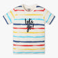 Boys Regular Fit Striped Crew Neck Half Sleeve T-Shirt