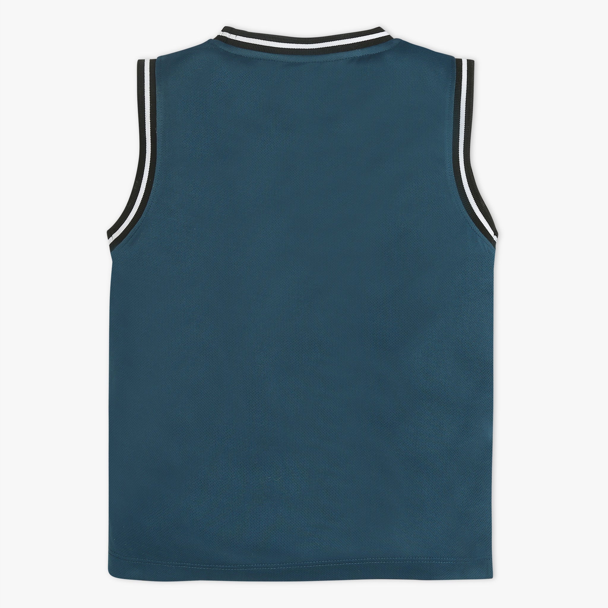 Boys Solid Crew Neck Sleeveless Hoop Day Sleevless T-Shirt
