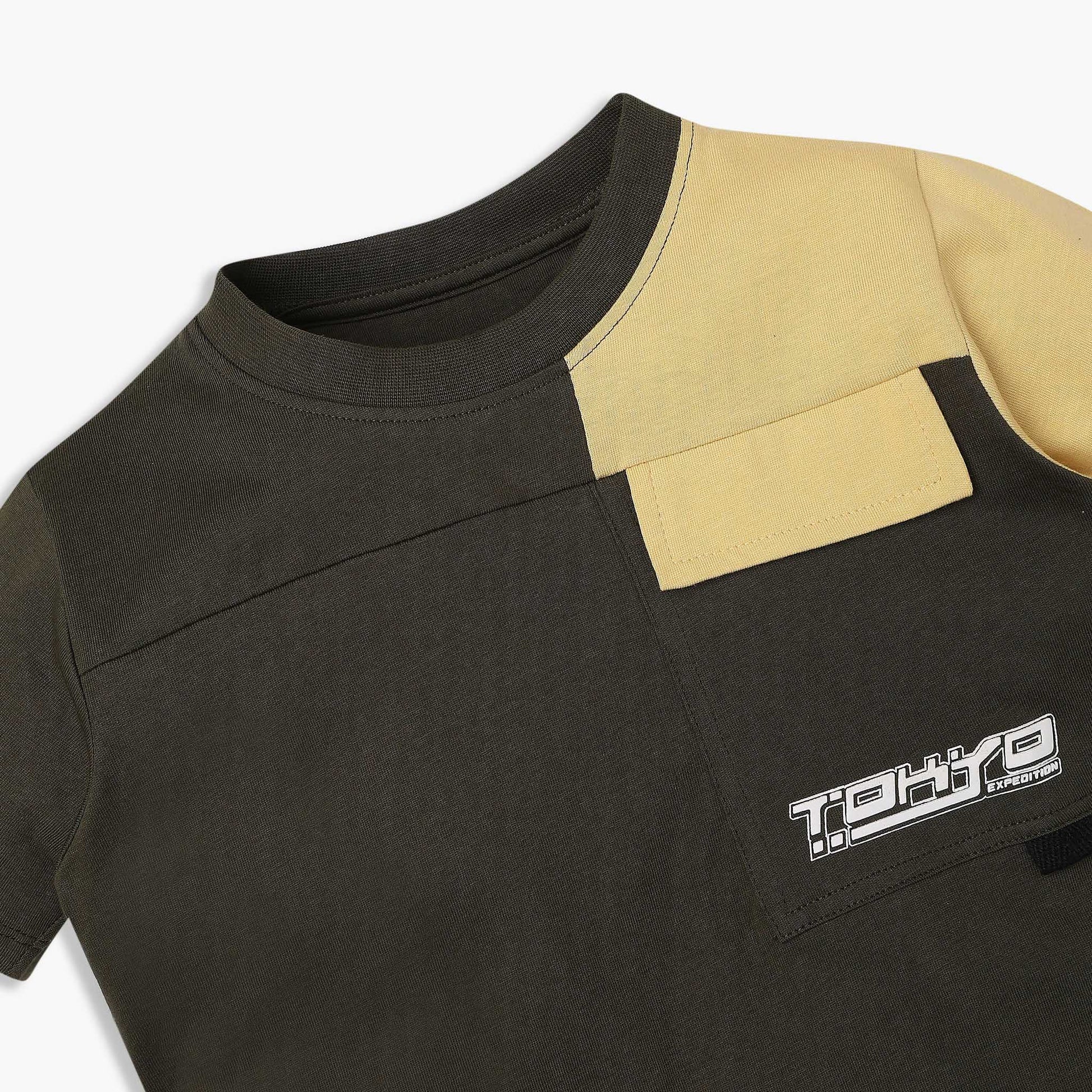 Boys Cotton Crew Neck Weekend T-Shirt