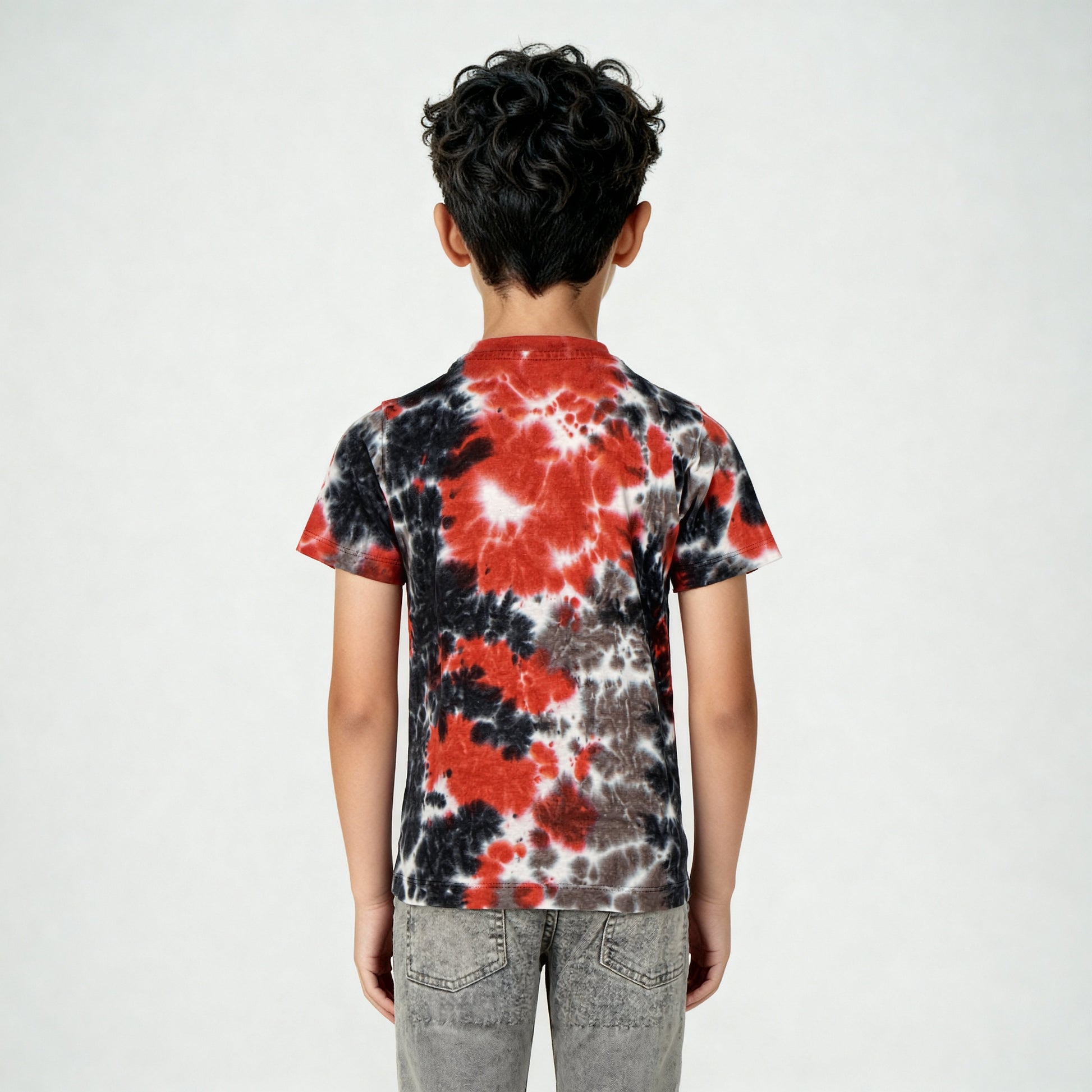 Boys Cotton Tie - Dye Skiddle T-Shirt