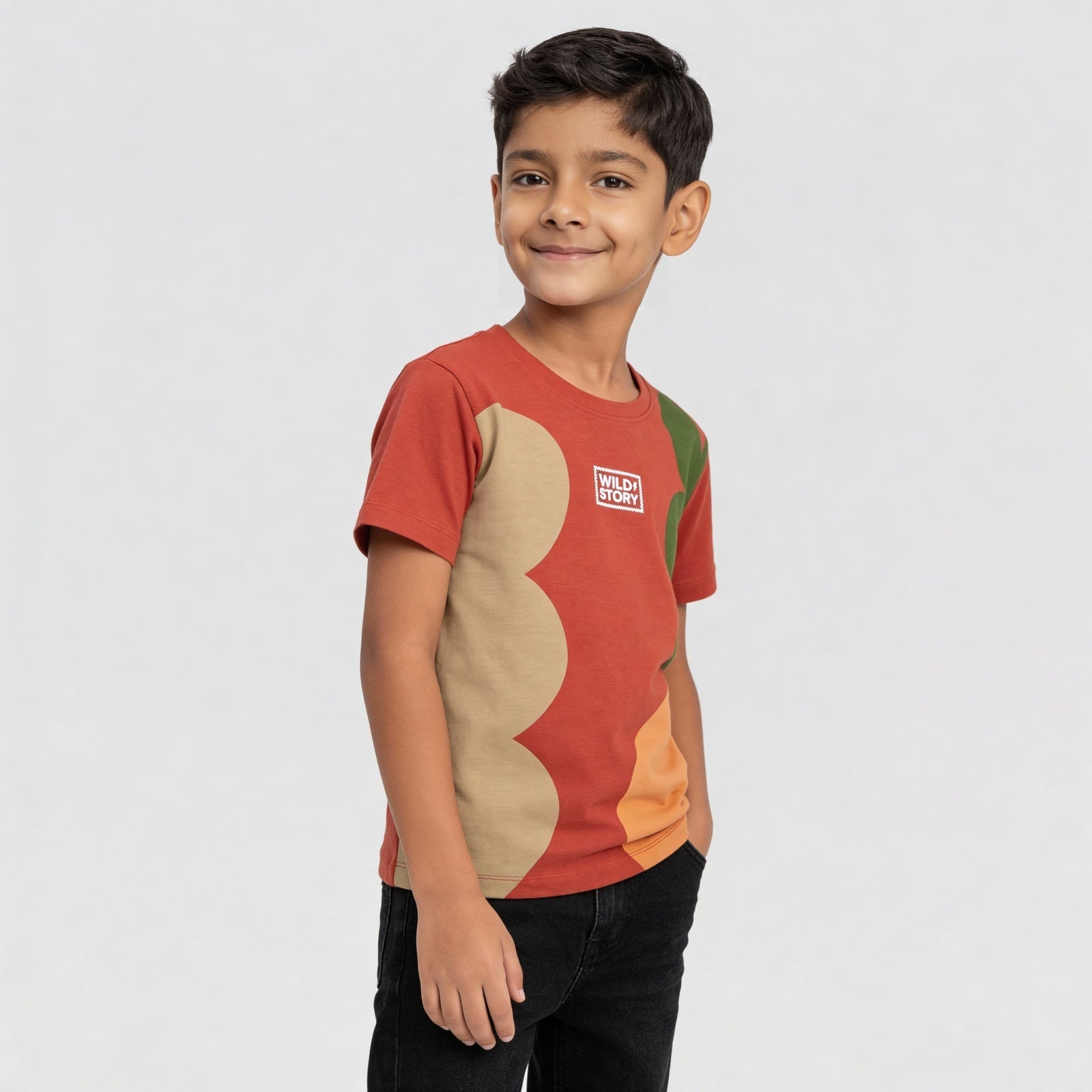 Boys Cotton Printed T-Shirt