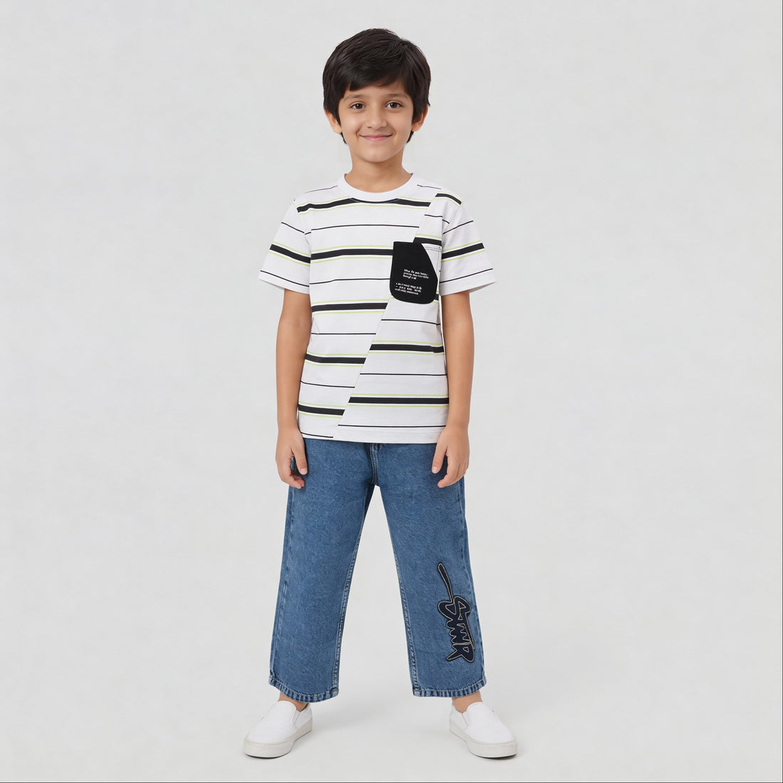 Boys Cotton Cut And Sew T-Shirt