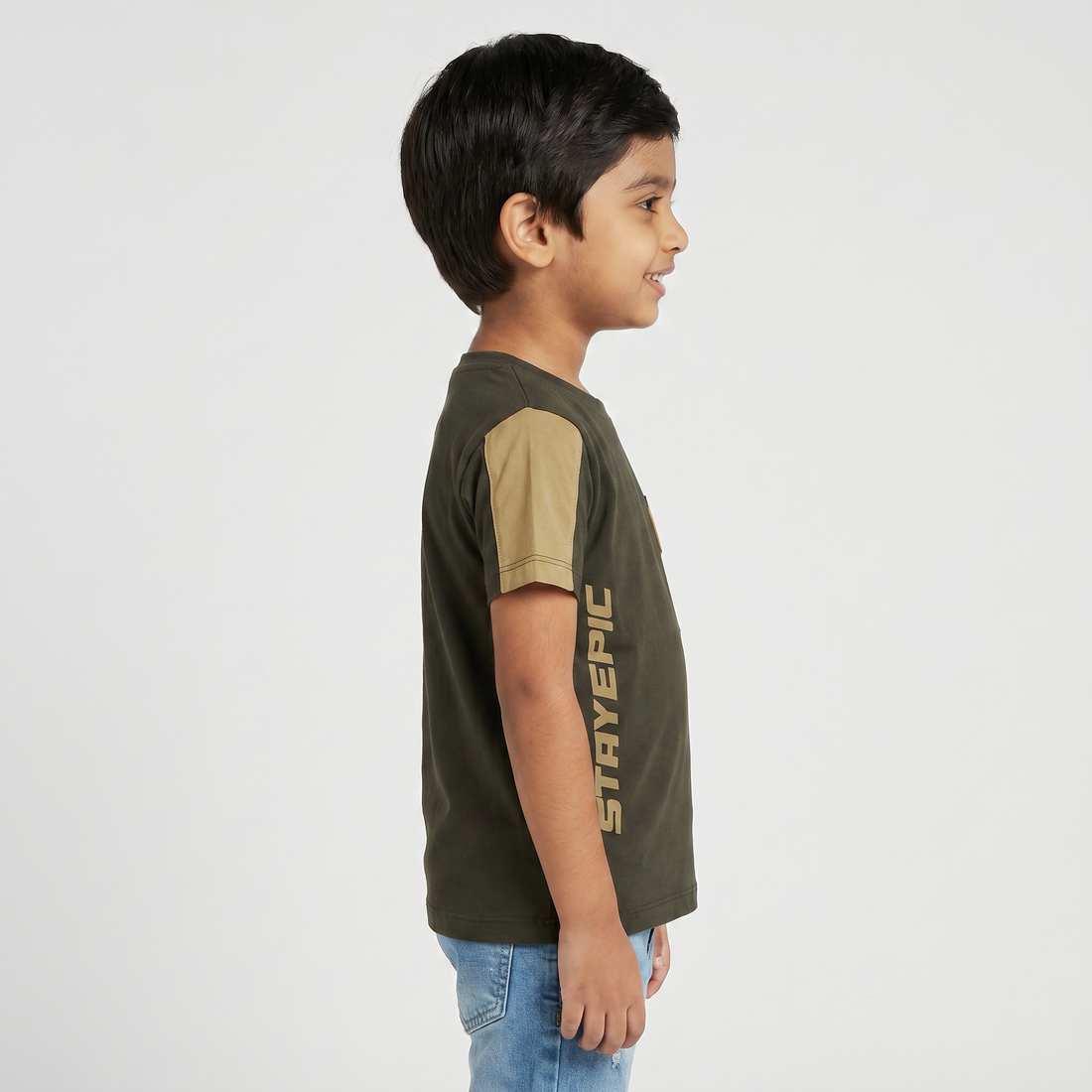 Boys Cotton Cut And Sew T-Shirt