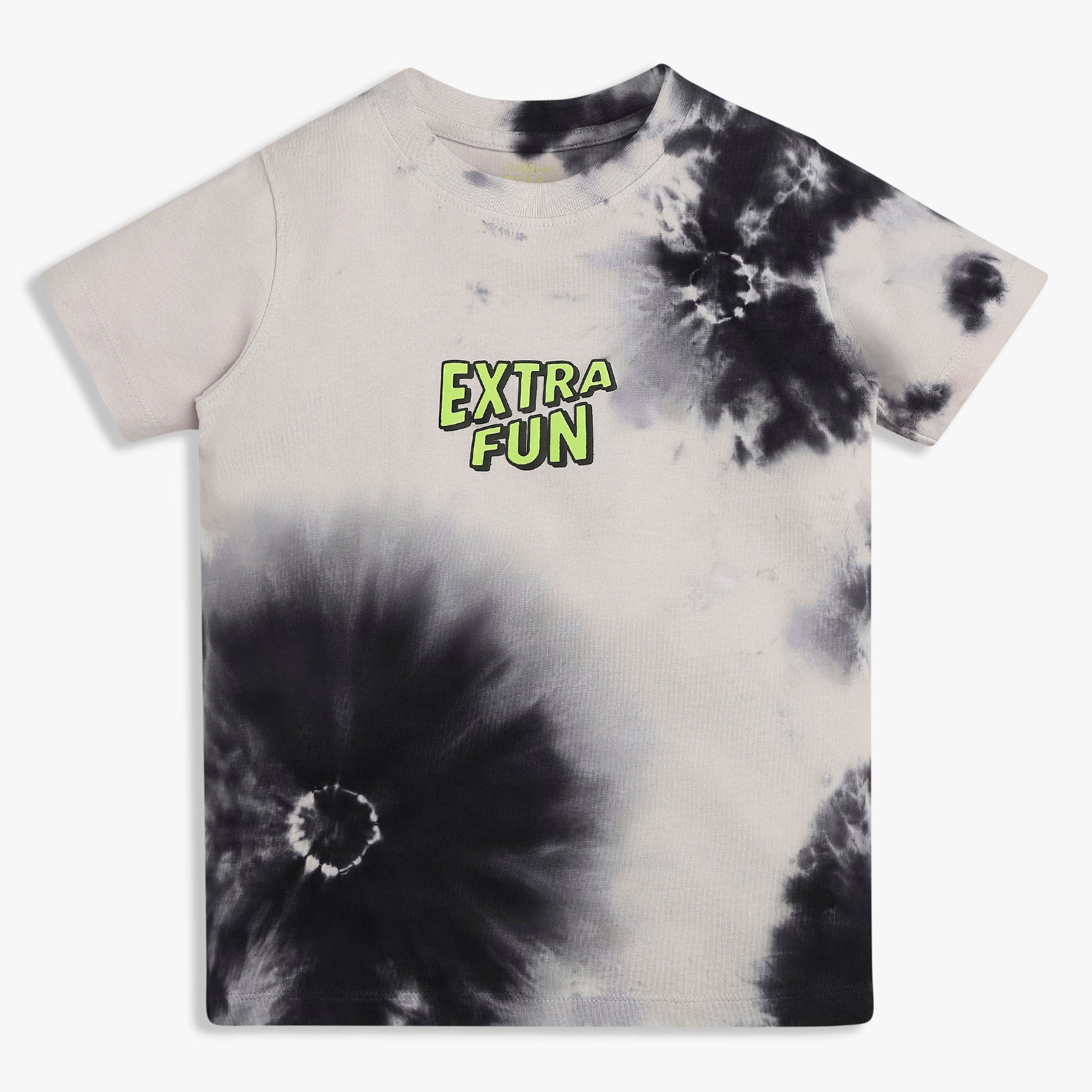 Boys Neon Grid Tie & Dye T-Shirt