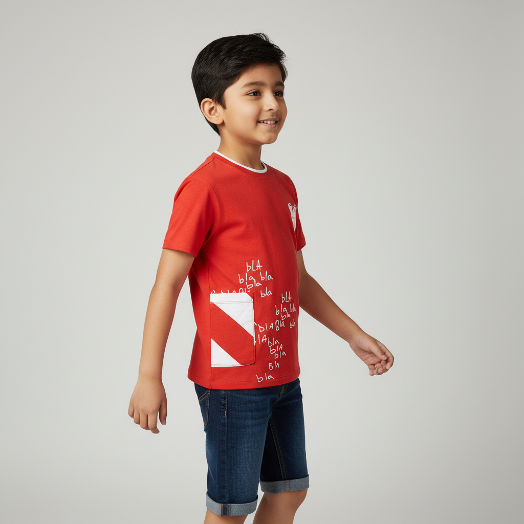 Boys Cotton Printed T-Shirt