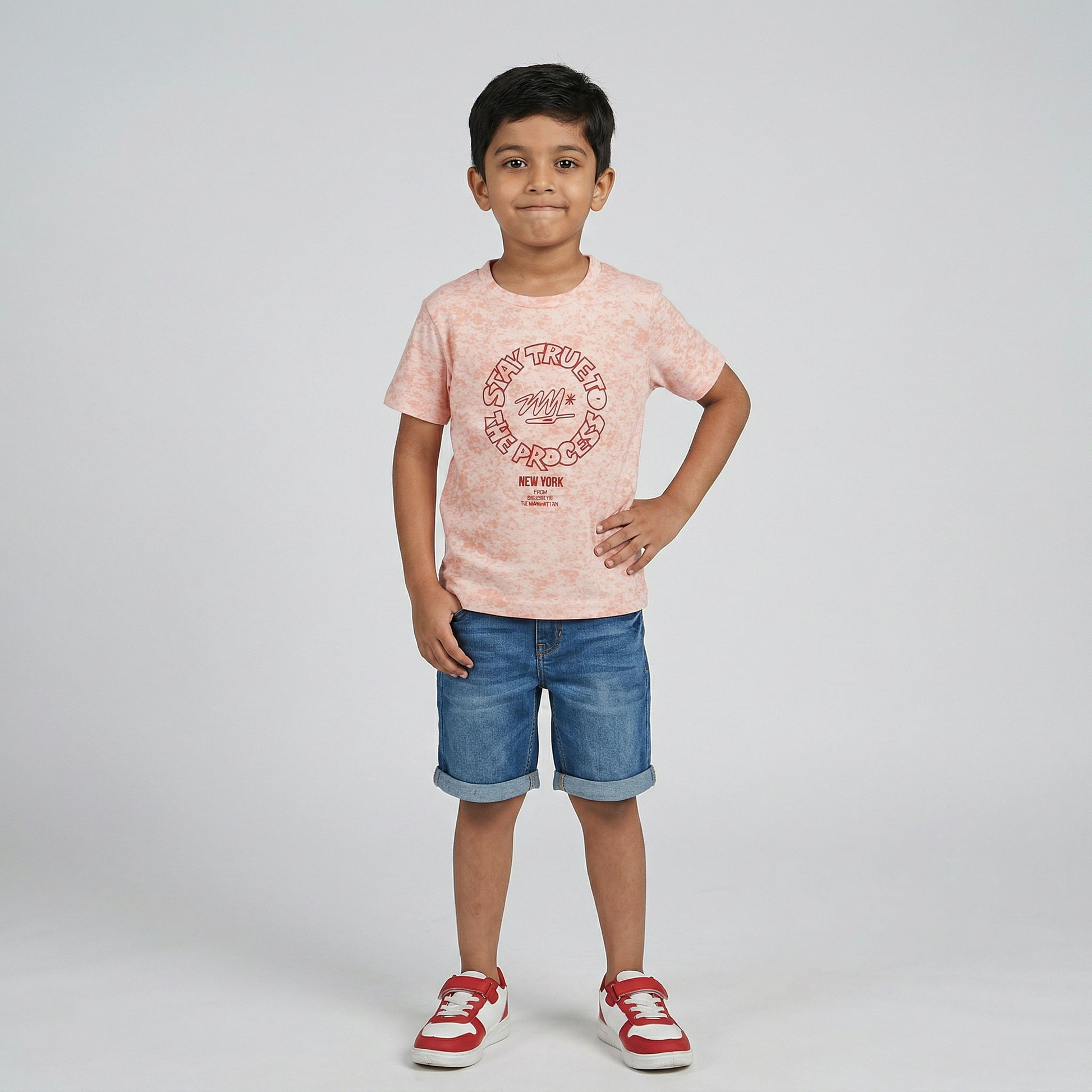 Boys Cotton All Over Print T-Shirt
