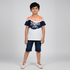 Boys Cotton Tie-Dye Crew Neck T-Shirt