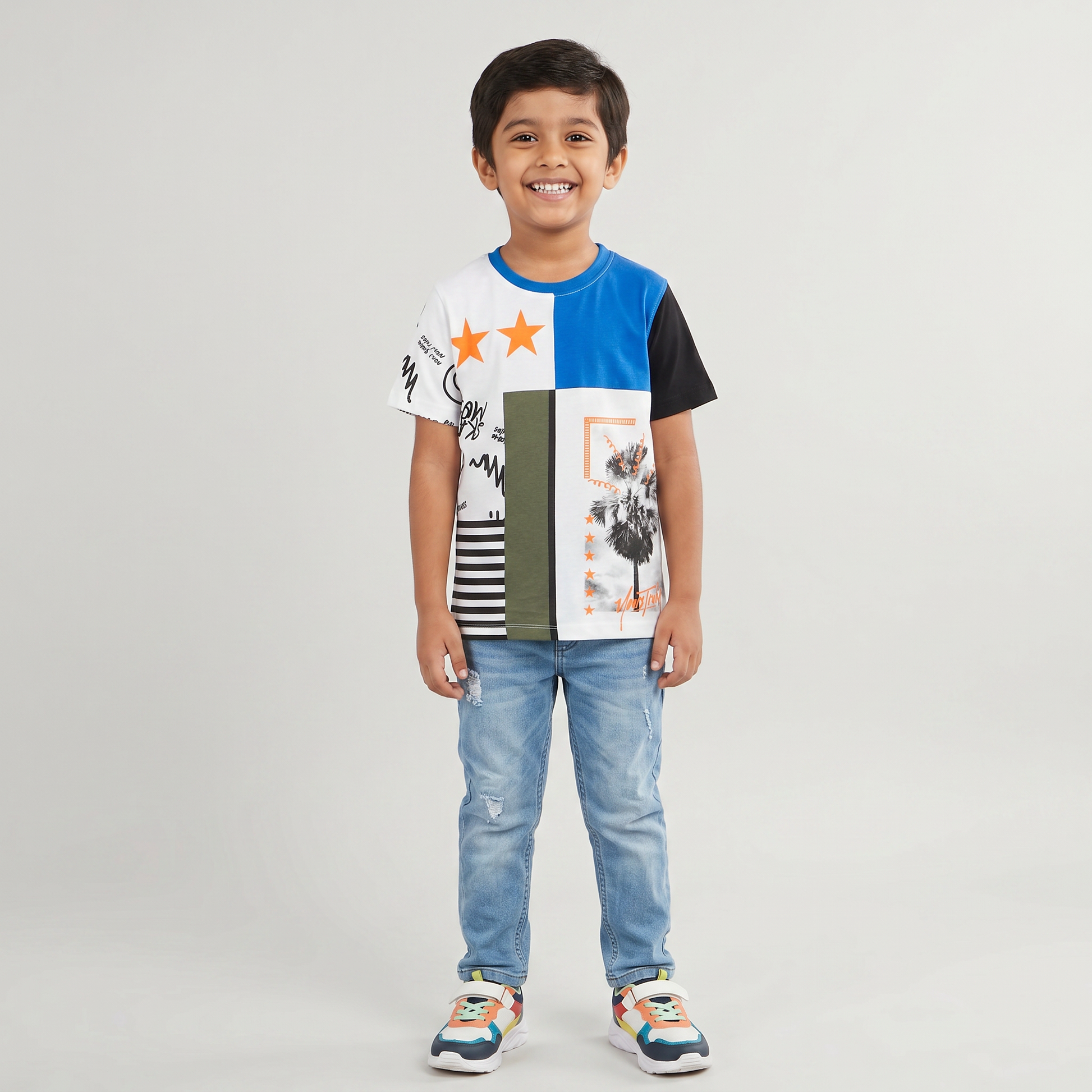 Boys Cotton Printed T-Shirt
