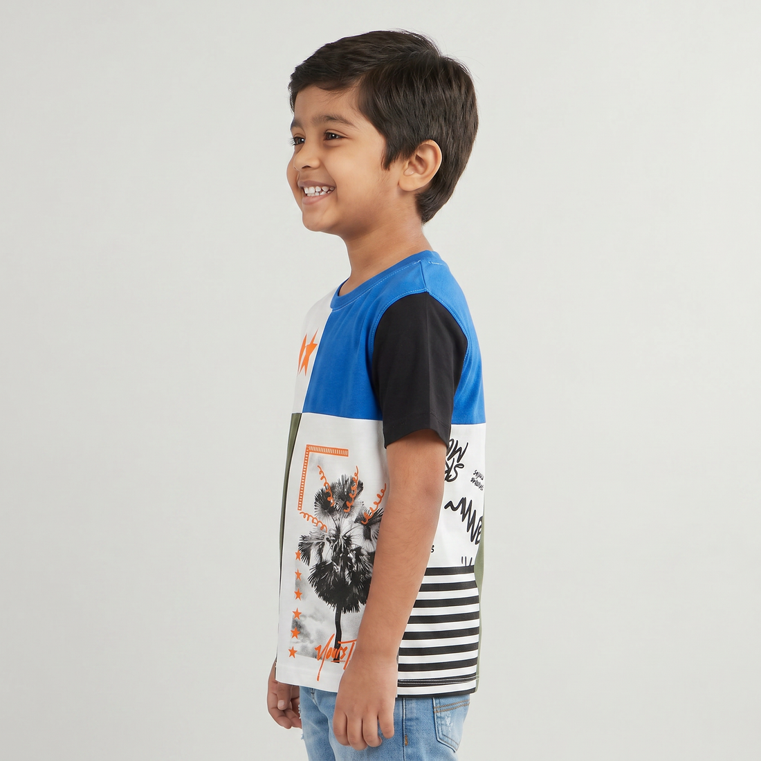 Boys Cotton Printed T-Shirt