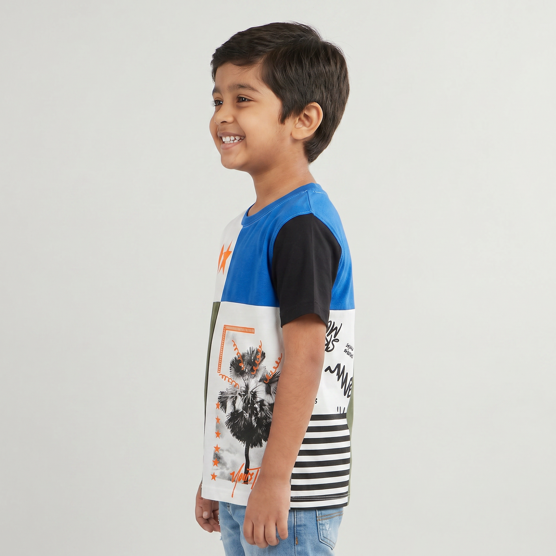 Boys Cotton Printed T-Shirt