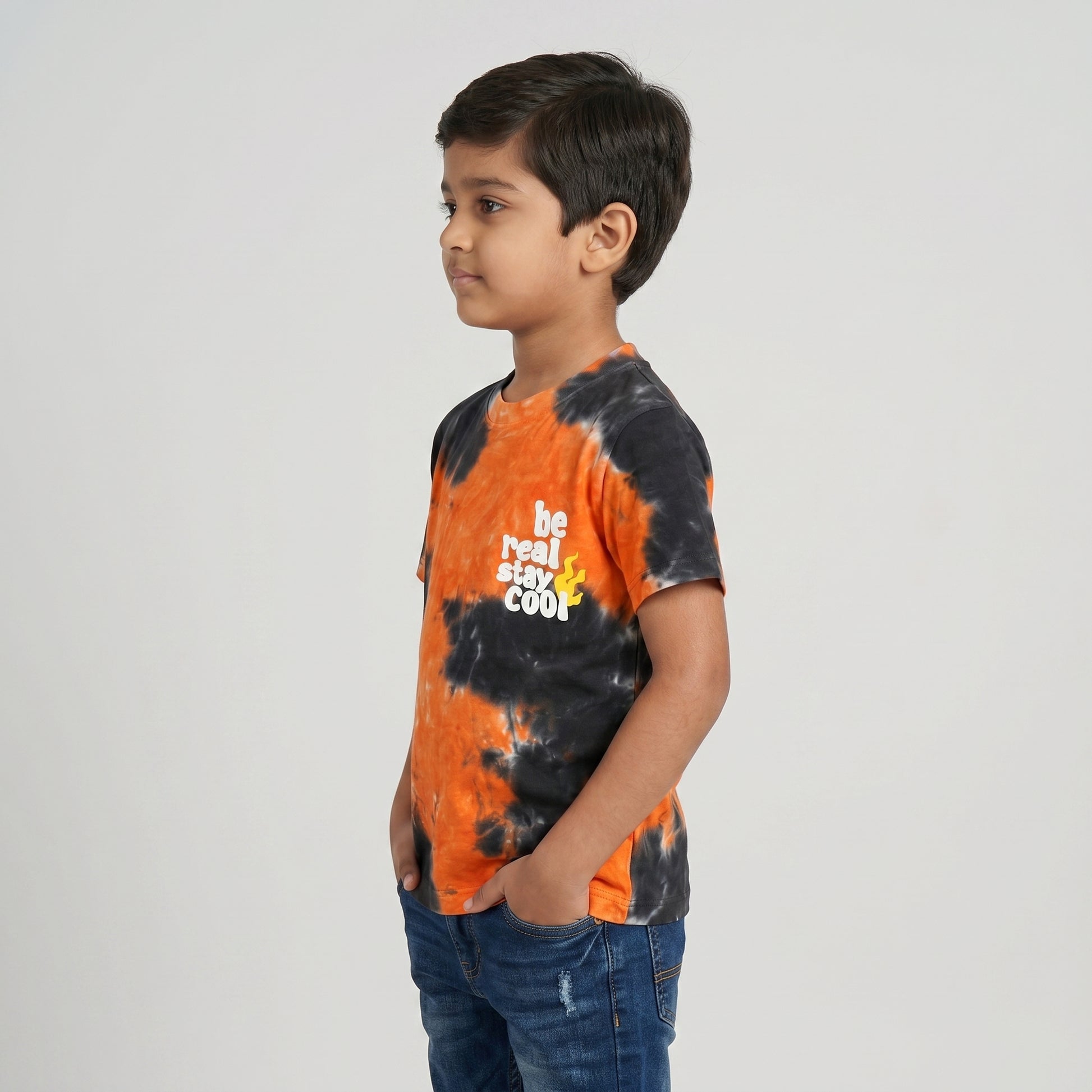 Boys Cotton Tie - Dye T-Shirt