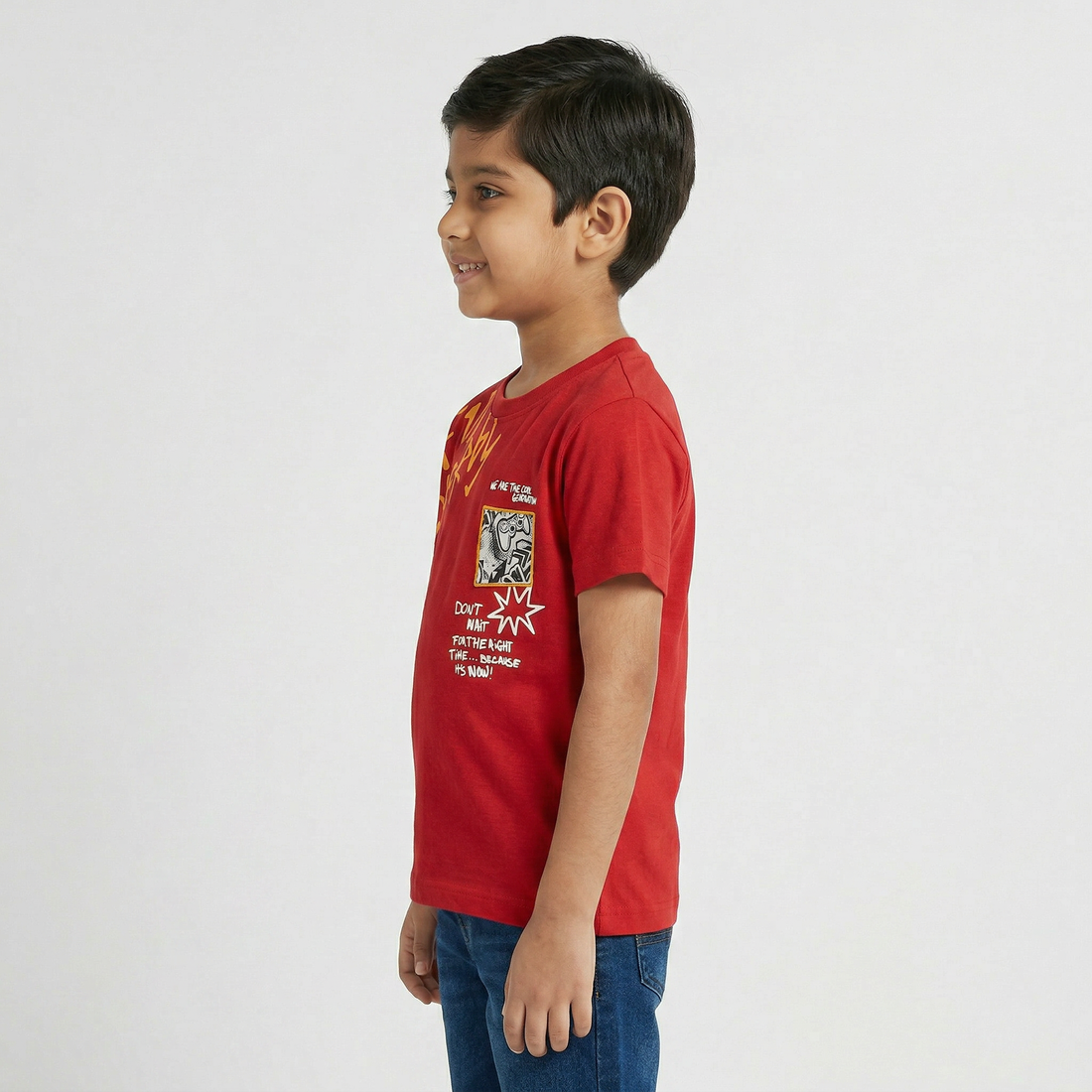 Boys Cotton Printed T-Shirt