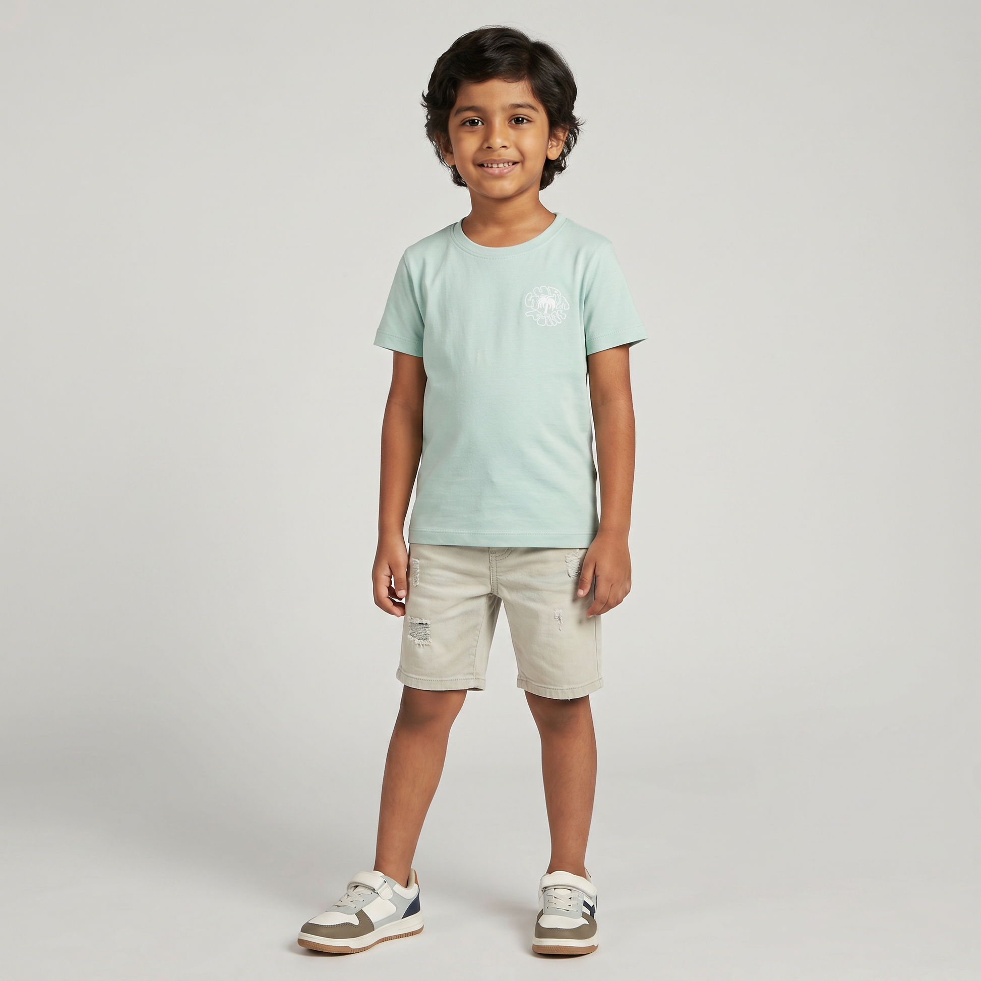 Boys Cotton Structured T-Shirt