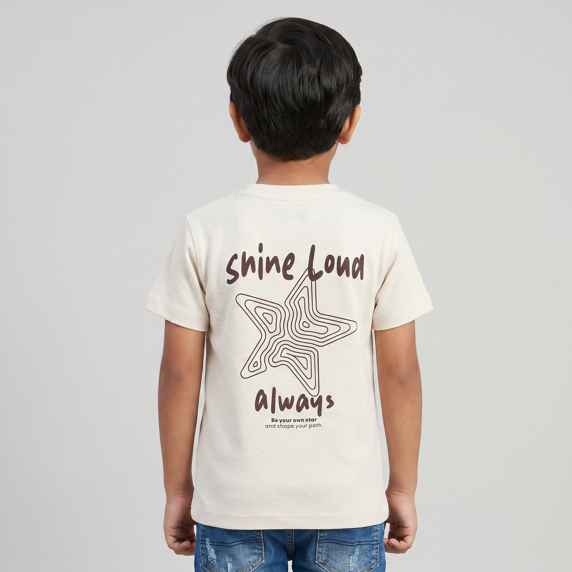 Boys Cotton Structured T-Shirt