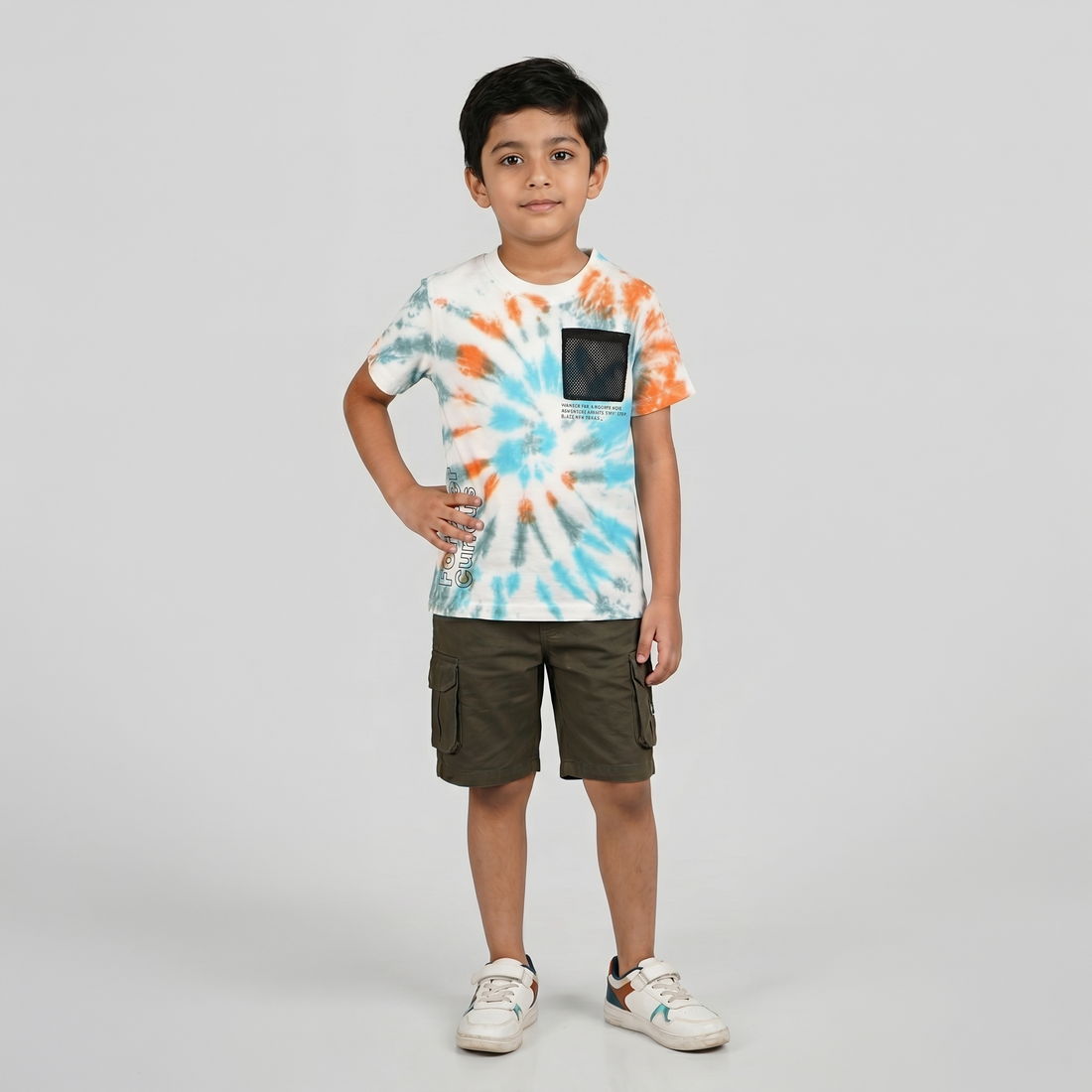 Boys Cotton Tie - Dye T-Shirt