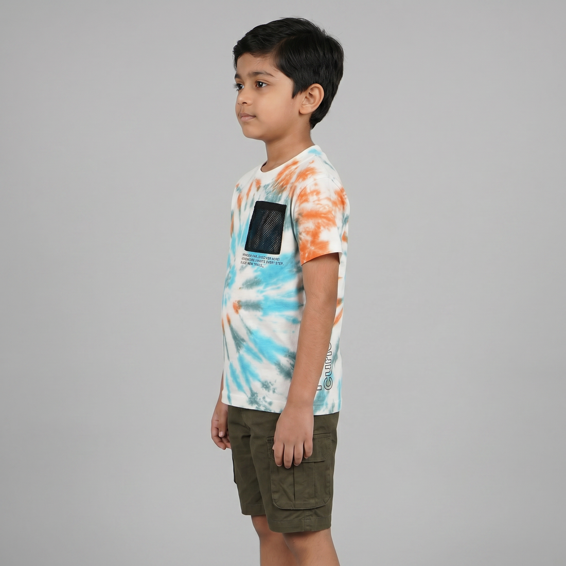 Boys Cotton Tie - Dye T-Shirt