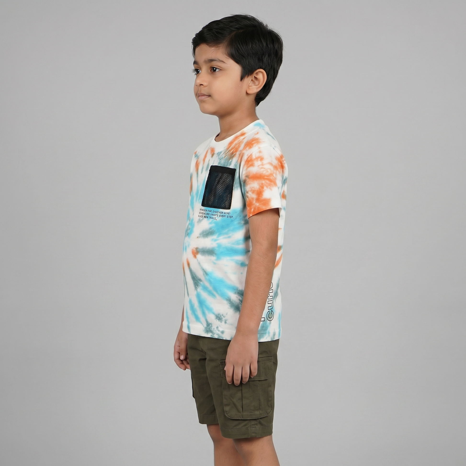 Boys Cotton Tie - Dye T-Shirt