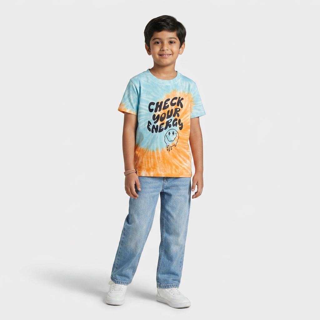 Boys Cotton Tie - Dye T-Shirt