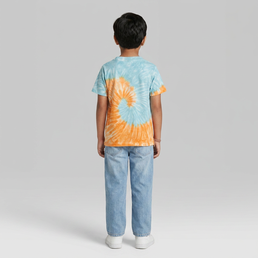 Boys Cotton Tie - Dye T-Shirt