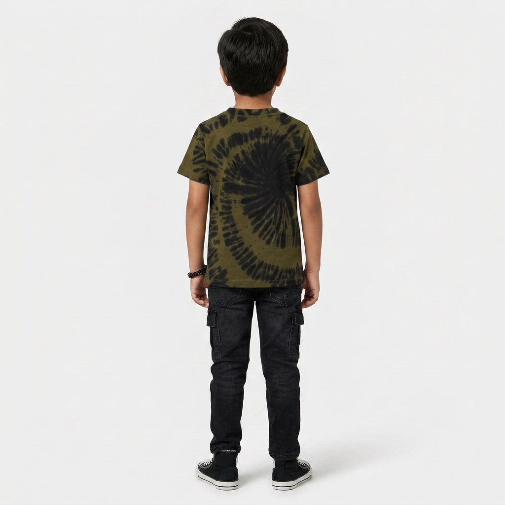 Boys Cotton Tie - Dye T-Shirt