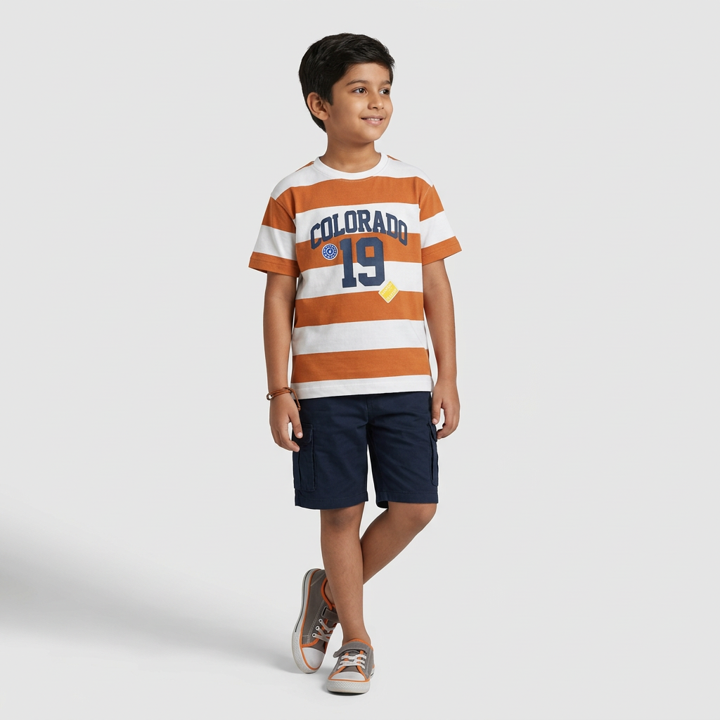 Boys Cotton Printed T-Shirt