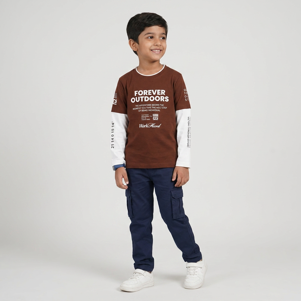 Boys Cotton Printed T-Shirt