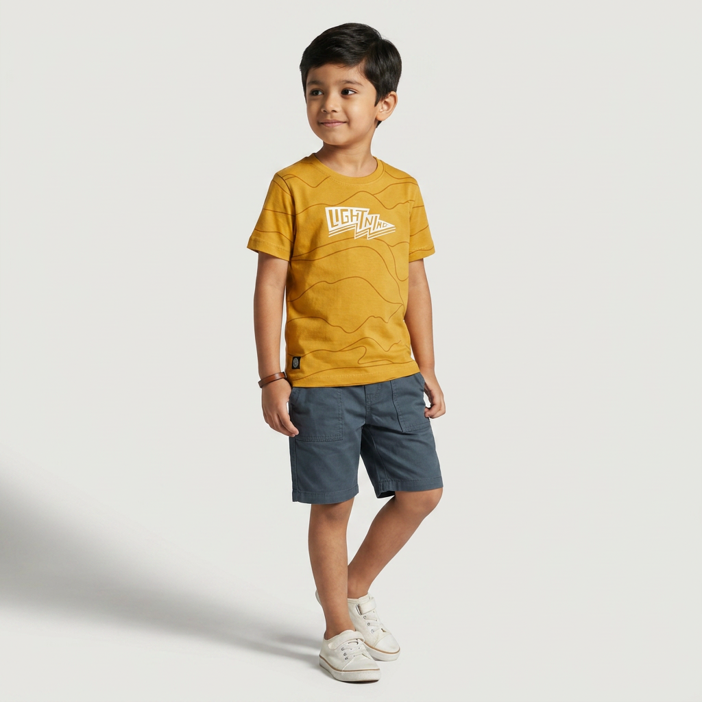 Boys Cotton Printed T-Shirt