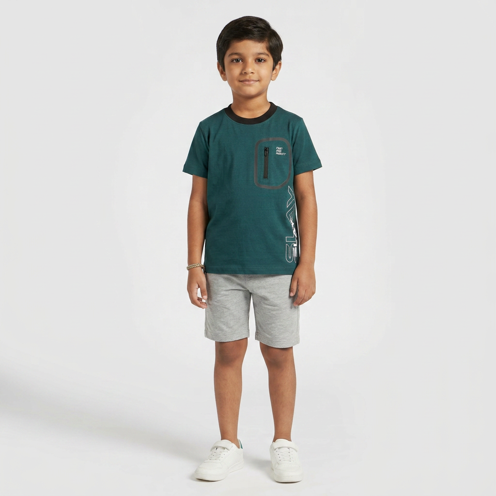 Boys Cotton Printed T-Shirt