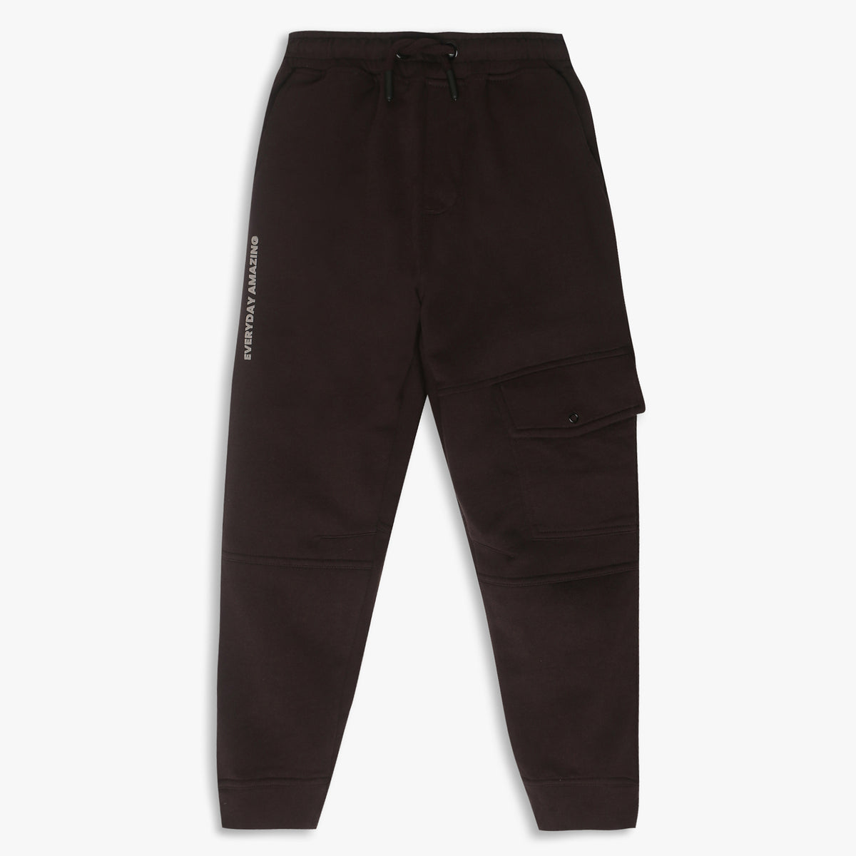 Boys Regular Fit Solid Mid Rise Joggers