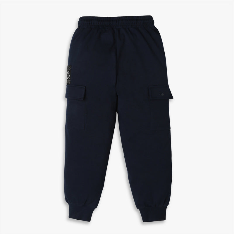 Boys Relaxed Fit Full Length Solid Joggers