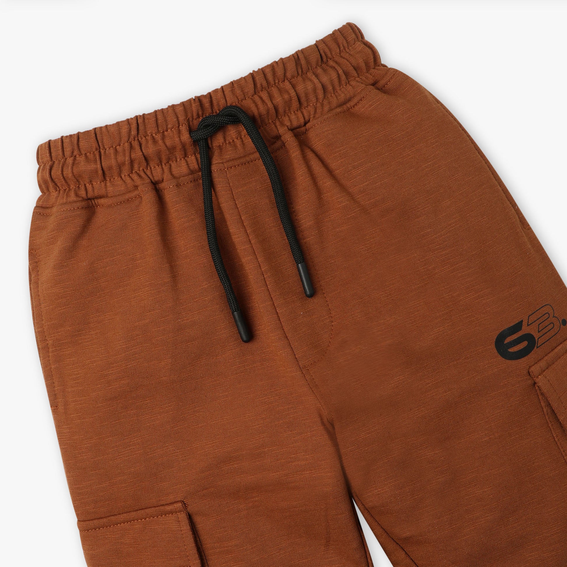 Boys Regular Fit Cut and Sew Full Length Mid Rise Joggers