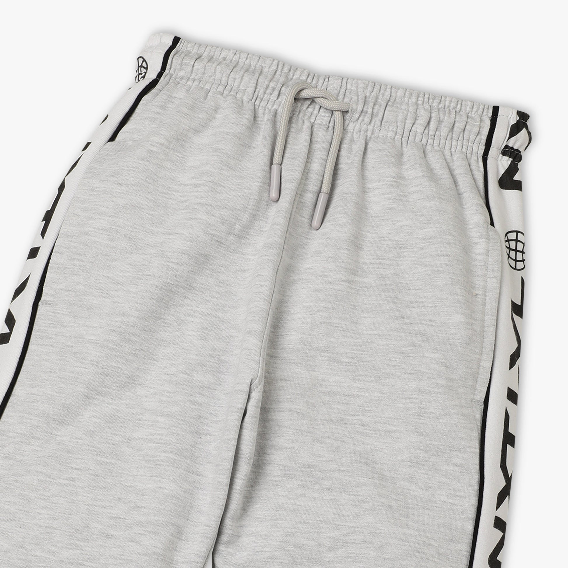 Boys Regular Fit Cut And Sew Mid Rise Joggers