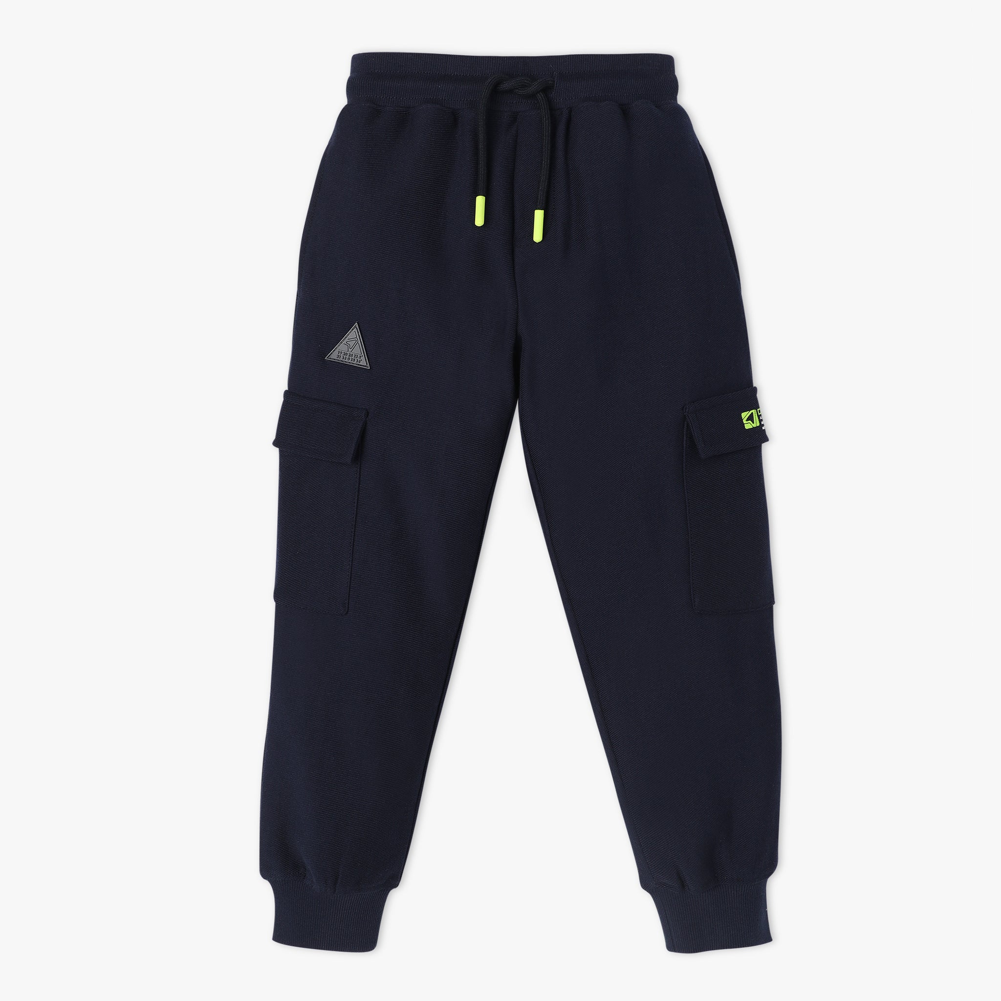 Regular Fit Solid Full Length Mid Rise Joggers