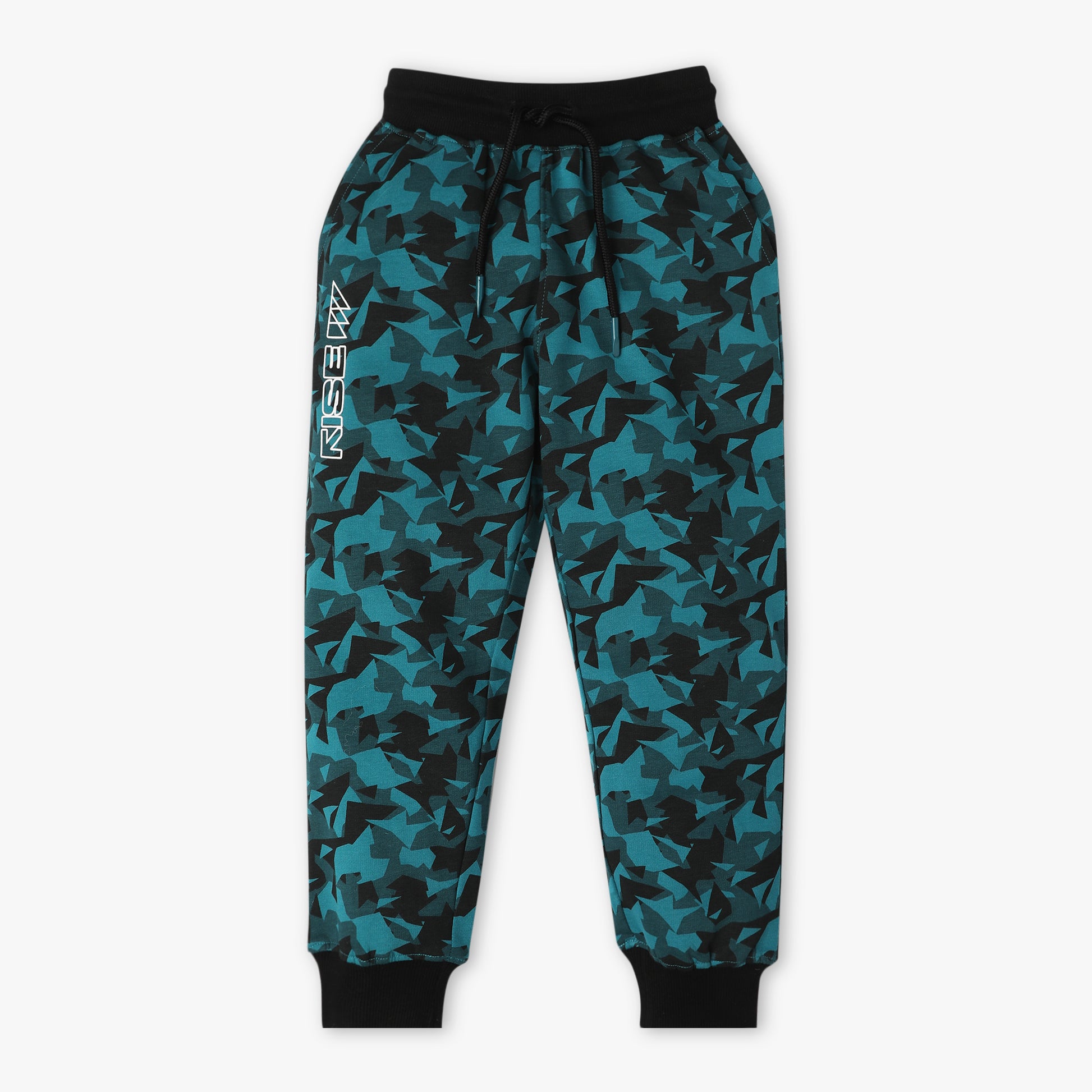 Regular Fit All Over Print Full Length Mid Rise Joggers
