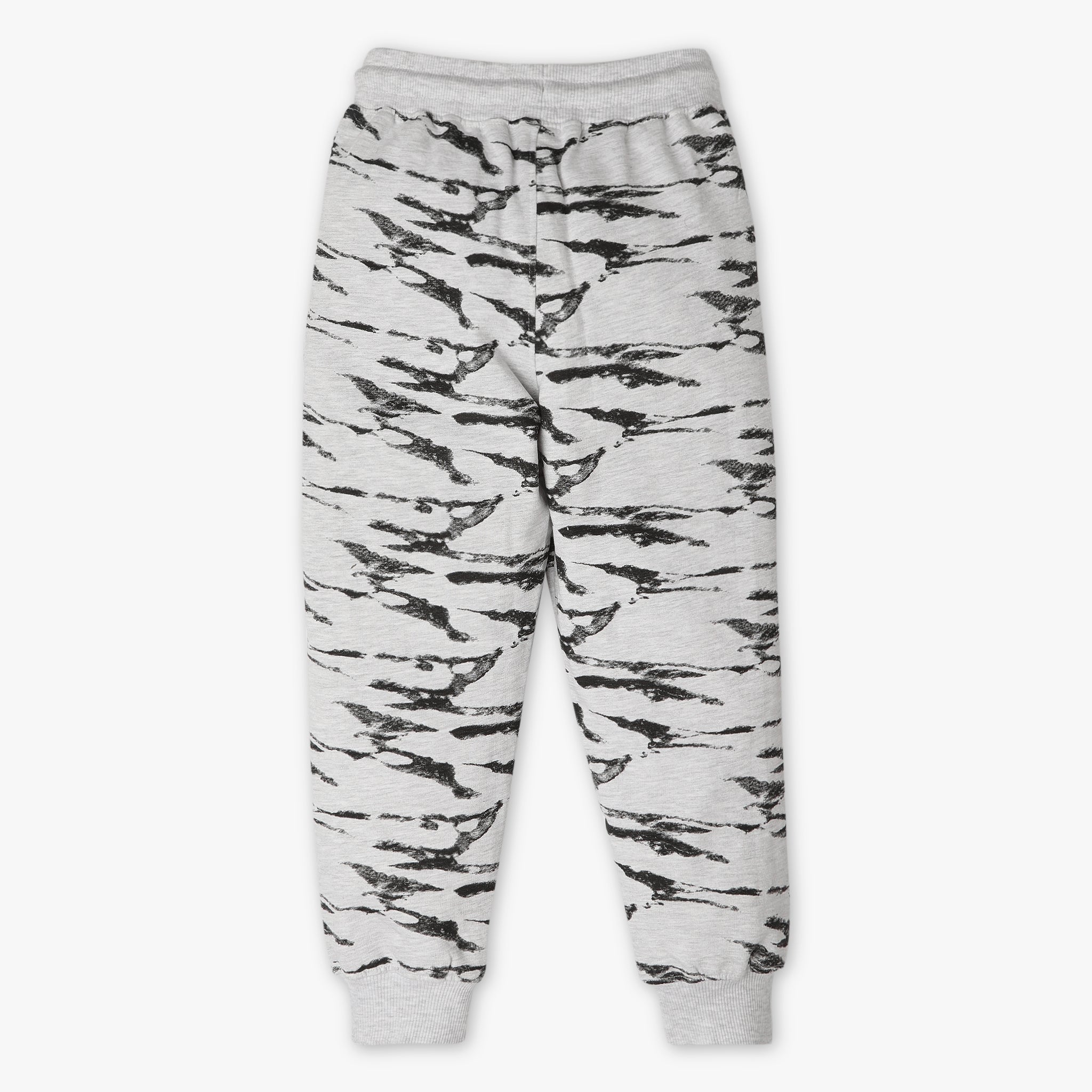 Regular Fit All Over Print Full Length Mid Rise Joggers