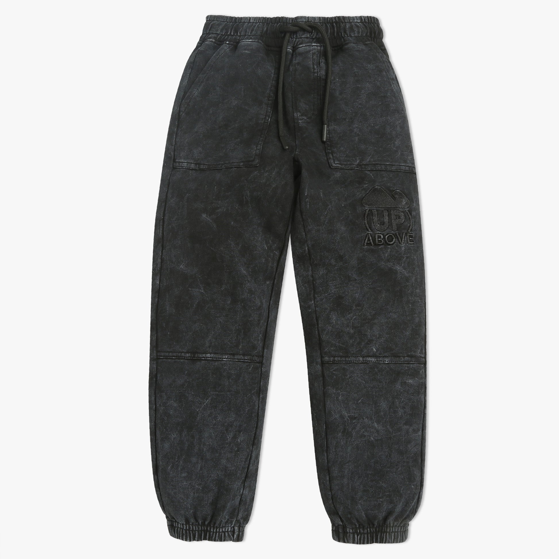 Boys Solid Full Length Pop Remosol Jogger