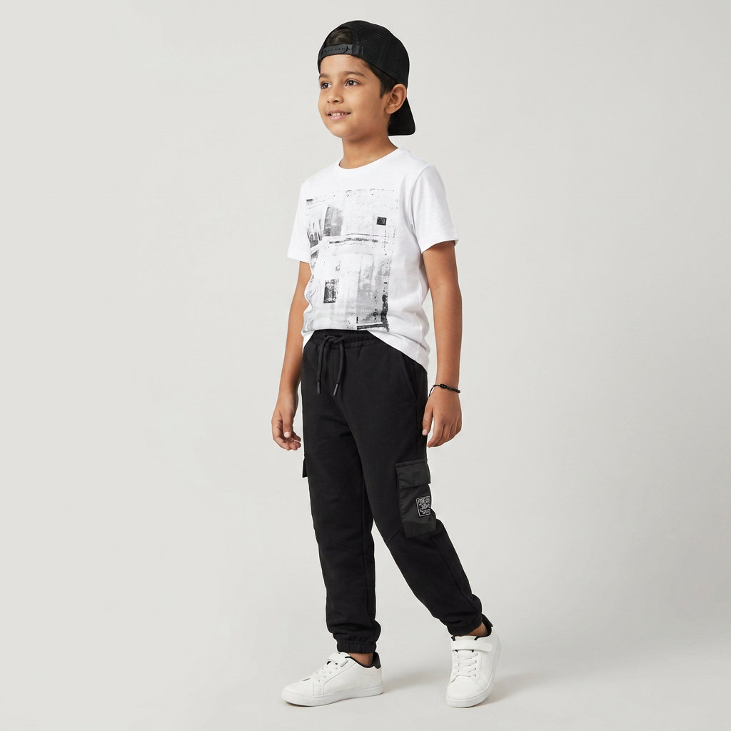 Boys Cotton Cut and Sew Joggers