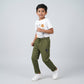 Boys Structured Solid Trackpants