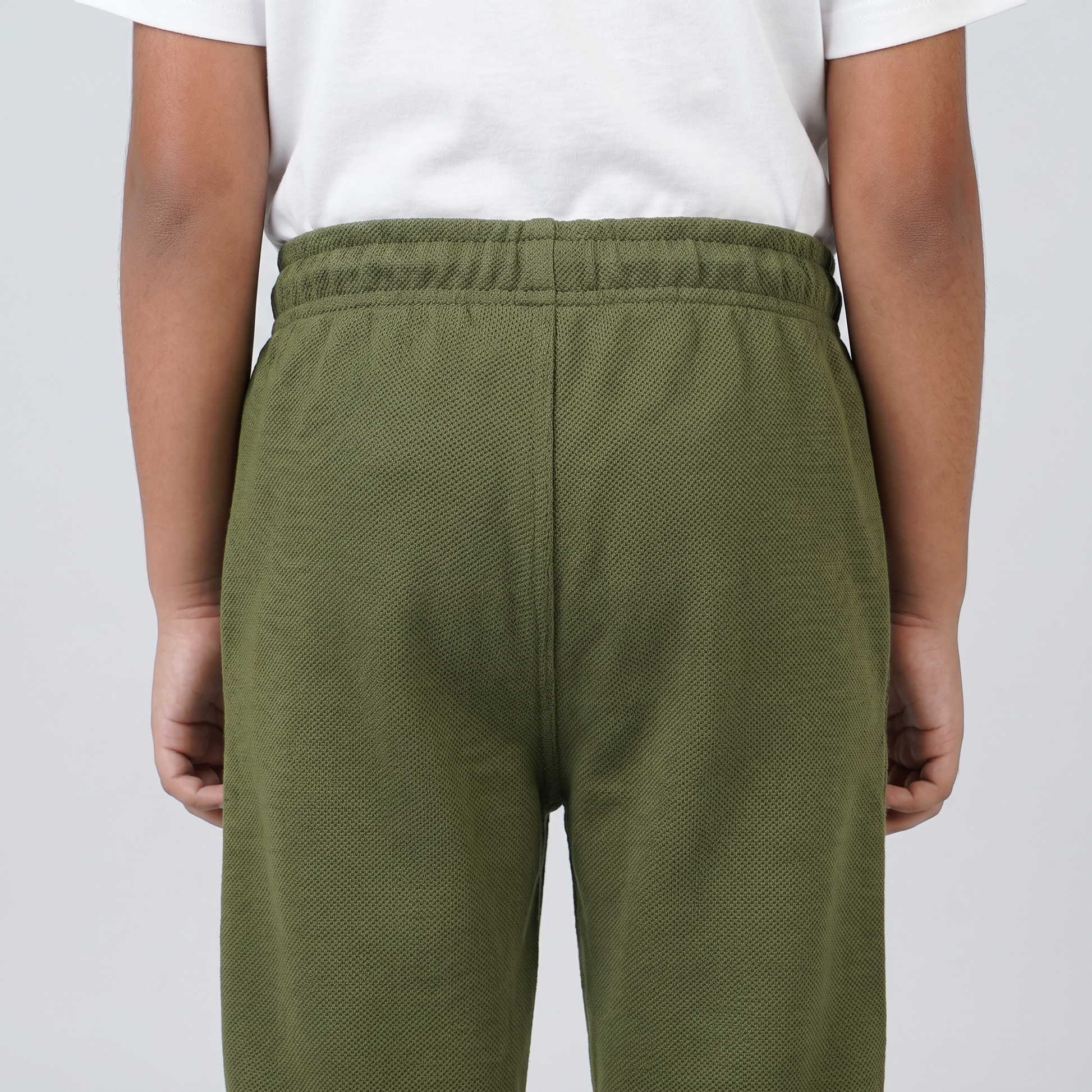 Boys Structured Solid Trackpants