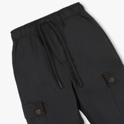 Boys Solid Full Length Cargos
