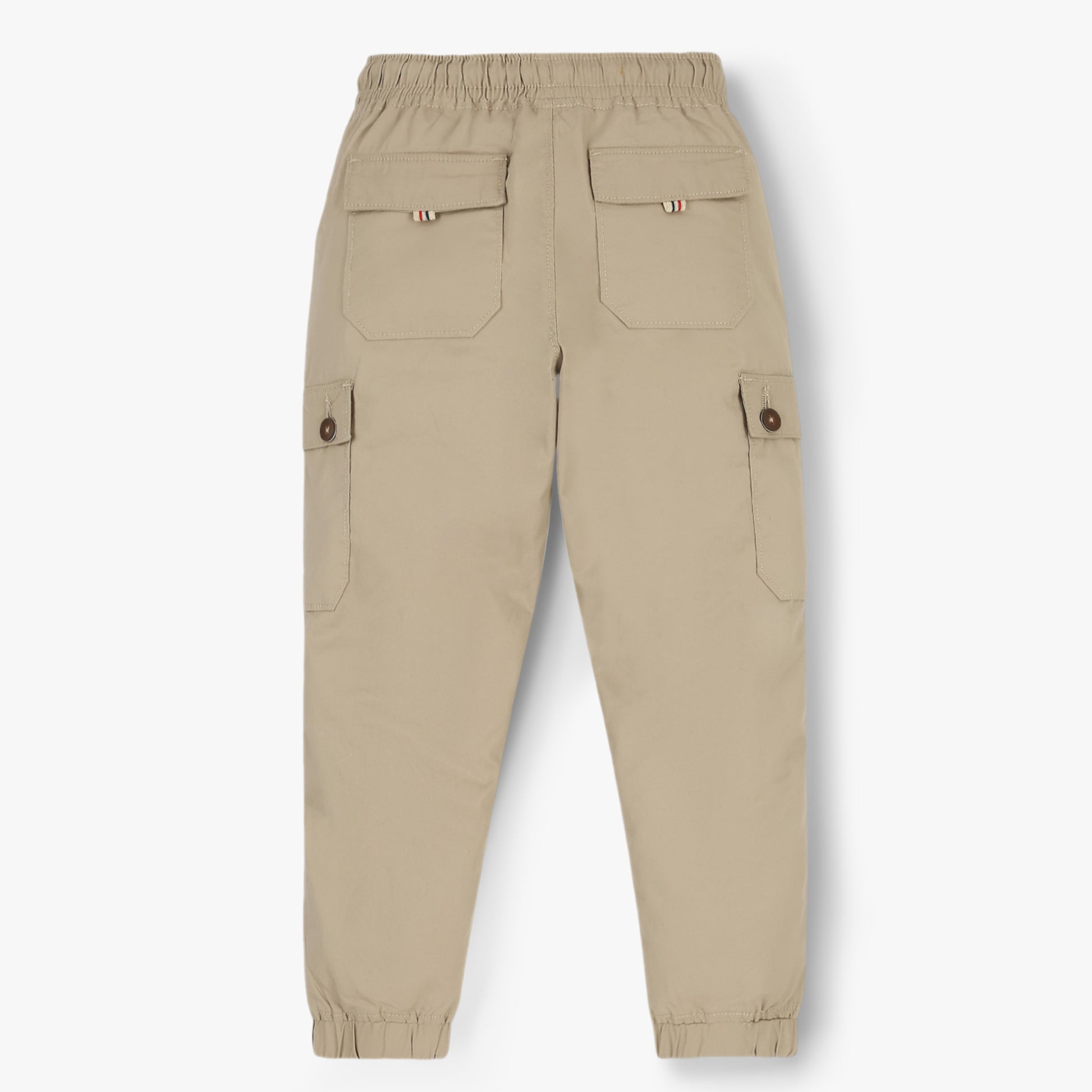 Boys Solid Full Length Cargos