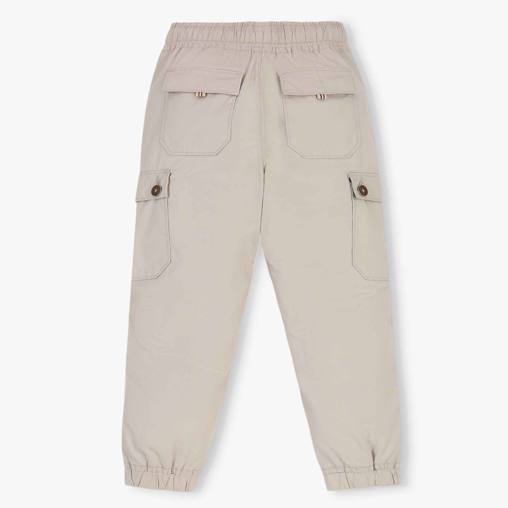 Boys Solid Full Length Cargos