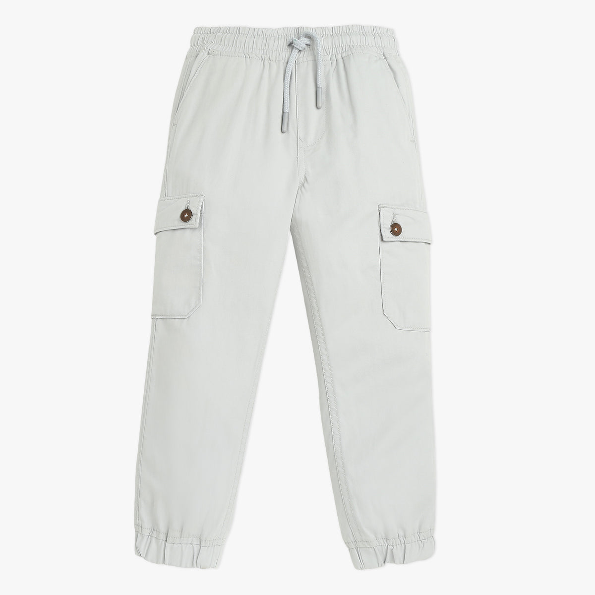 Boys Solid Full Length Cargos