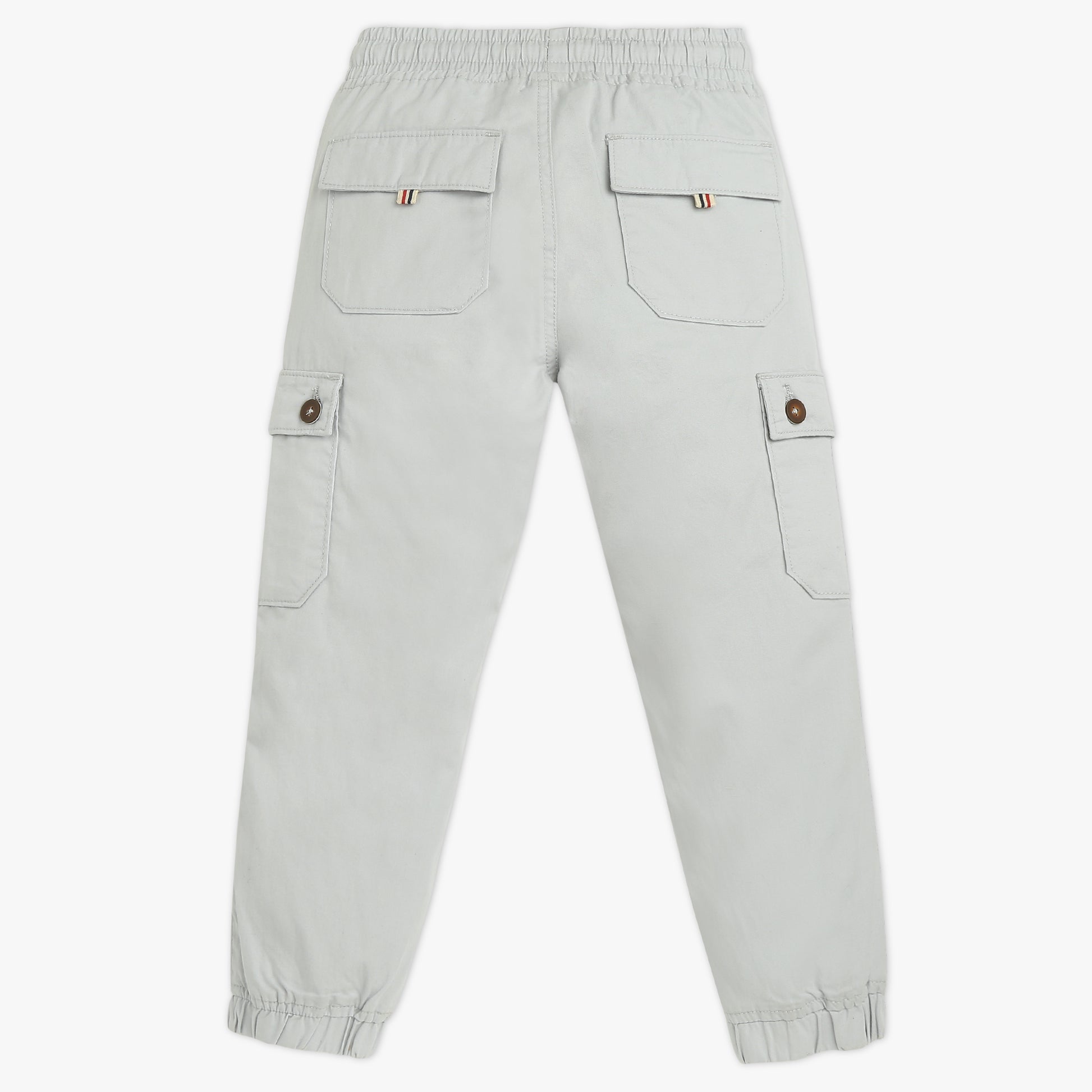 Boys Solid Full Length Cargos