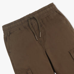 Boys Solid Full Length Cargos