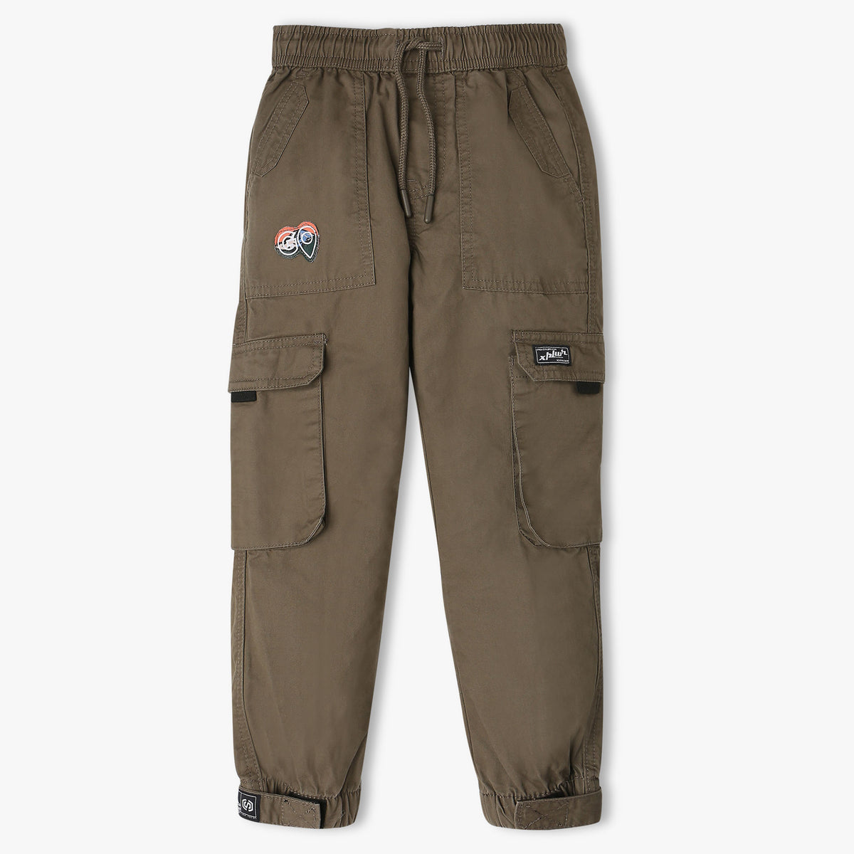 Boys Mid Rise Full Length Cargos