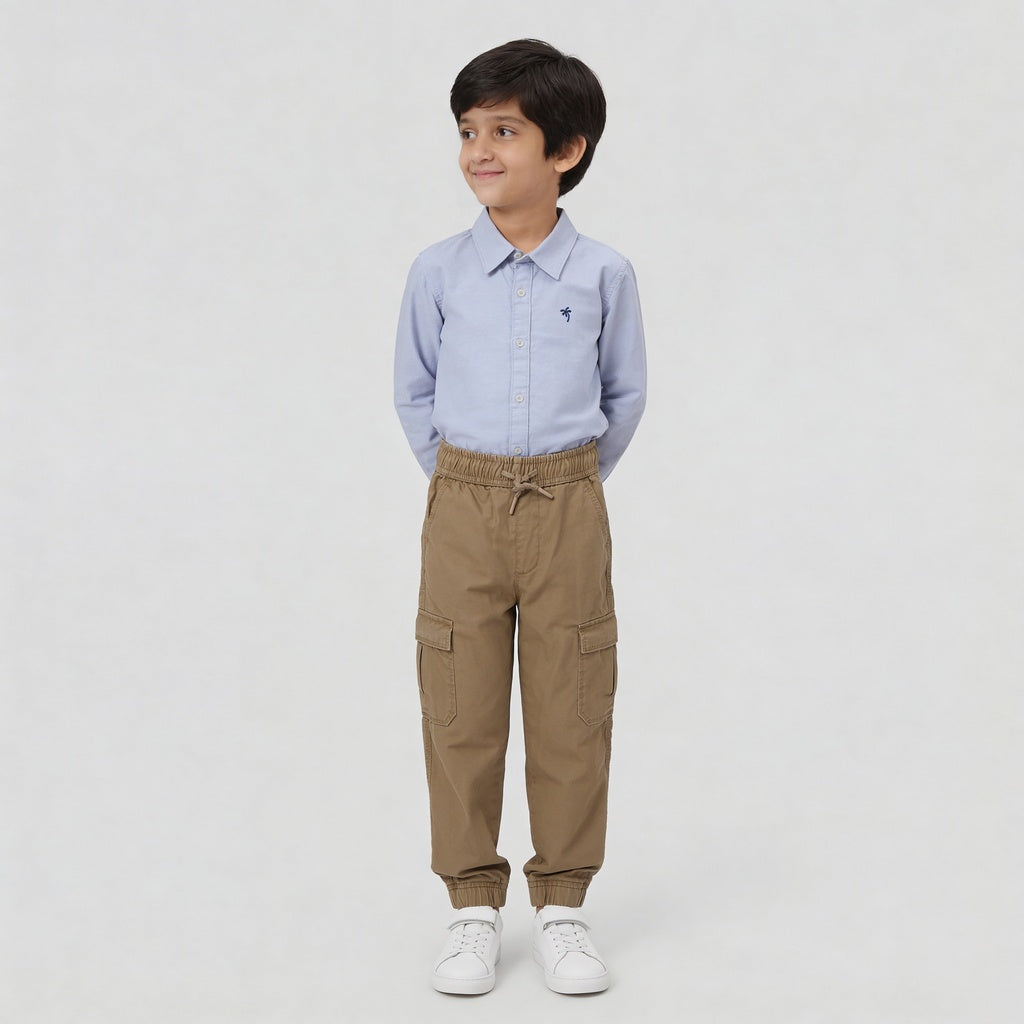 Boys Cotton Full Lenght Cargos