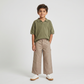 Boys Cotton Solid Mid Rise Pants